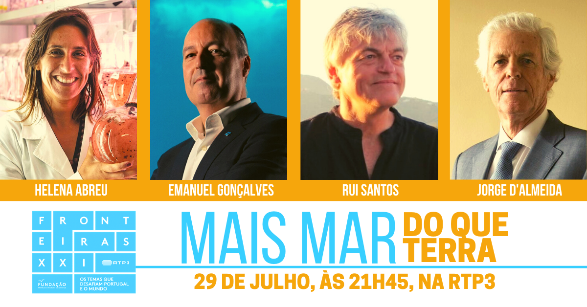 ALGAplus's tweet photo. In a country that has more sea than land, we're super excited to participate in the debate of FronteirasXXI Tv show and share the passion that drives us: #sustainable #seaweedfarming.
Today at 9:45pm (WEST) on RTP3: https://t.co/hjr9WgWl0m
#algaplus #blueeconomy https://t.co/cVke3C2BPc