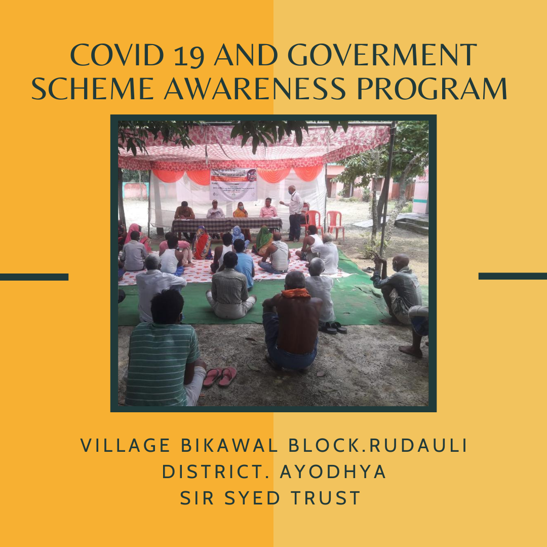 RCRCIndia's tweet photo. Covid 19 and Government Scheme Awareness Program village Bikawal Block Rudauli District Ayodhya - Sir Syed Trust
#rcrccoalition #siryedtrust #Ayodhya https://t.co/0FzhGLGqWu