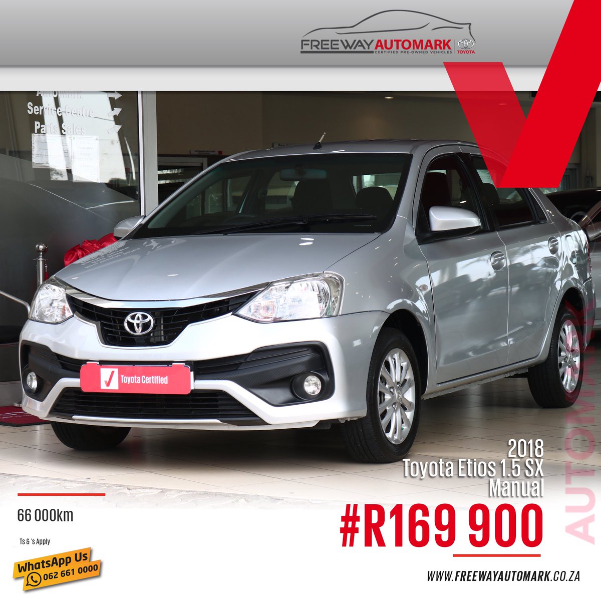 Freeway_Group's tweet image. 2018
Toyota Etios
1.5SX Manual
66 000km
Price: R169 900

T’s &amp;amp; C’s apply

freewayautomark.co.za

Whatsapp📱us on 062 661 0000⁣
Or⁣
Call ☎️ us on 011 661 0000⁣
⁣
#FreewayGroup #FreewayAutomark #Automark #UsedCars #PreOwned #Toyota #ToyotaEtios #Etios #Manual