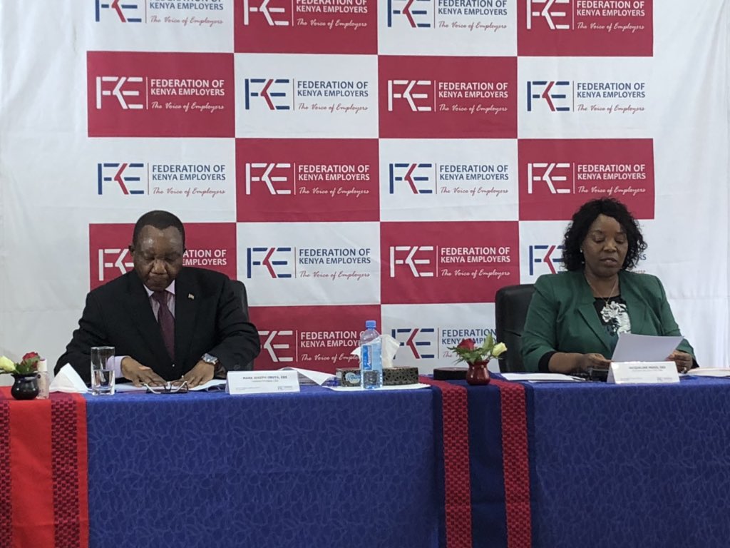 FKEKenya's tweet photo. Happening now, FKE’s 61st Annual General Meeting, “Path to Recovery: Building Sustainable Enterprises of the Future”. #FKEAGM2020 https://t.co/ShYVMgQxQU