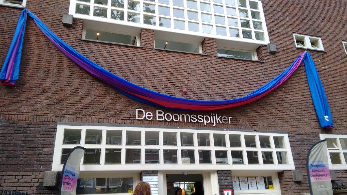 BiFuriosa's tweet photo. Welcoming outside the opening event; the 'bisexual lighting' is turned on inside that; the main venue; and my bi breakfast one morning... https://t.co/dfySk3sZZr
