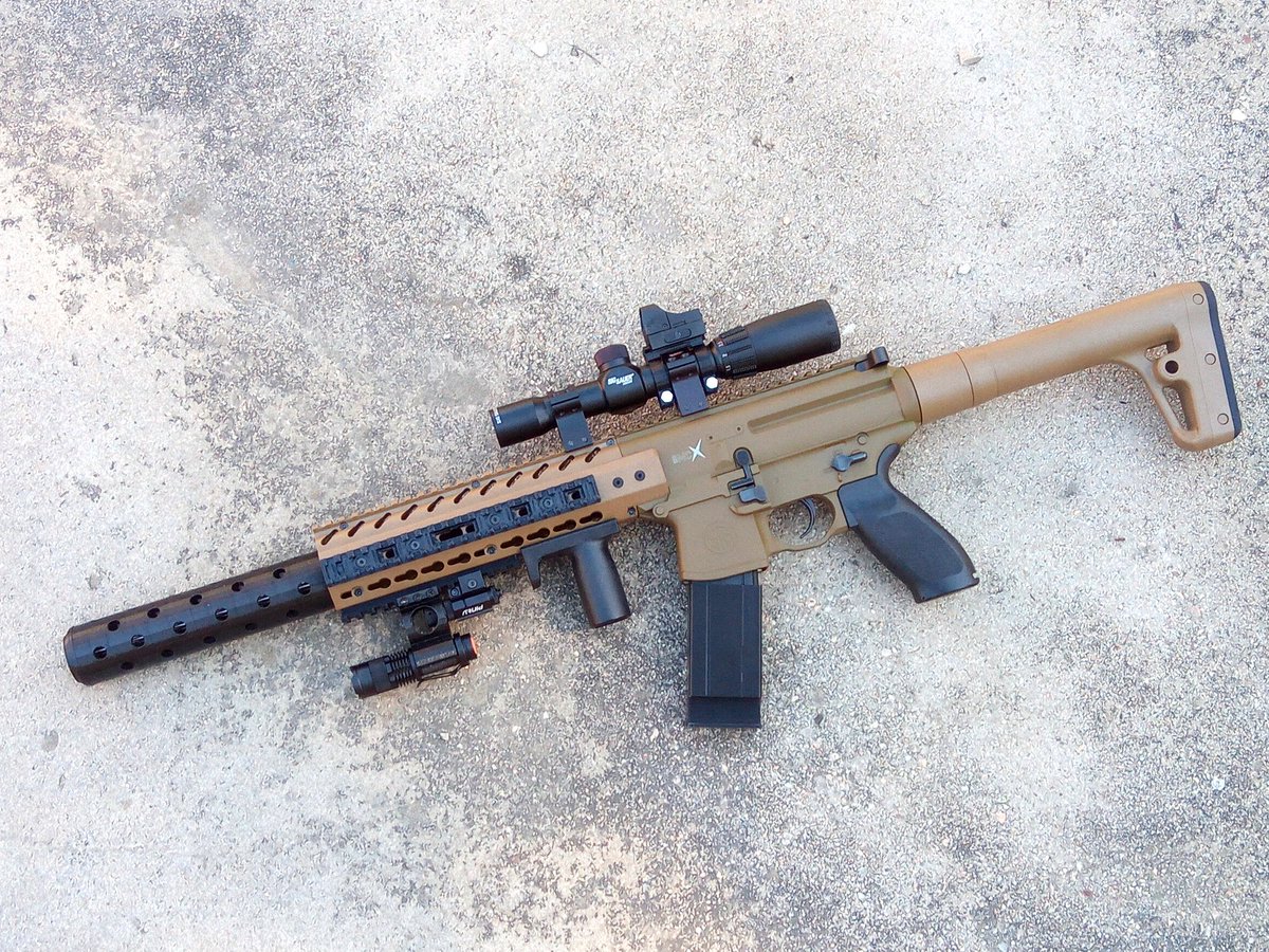 AirPower3D's tweet photo. A310 Barrel Shroud Muzzle Device for Sig Sauer MCX Air Rifle https://t.co/31sOXCRxpL #airgun #SigSauer #AirPower3D #SigMCX #AirRifle https://t.co/FdDTxs9JLR
