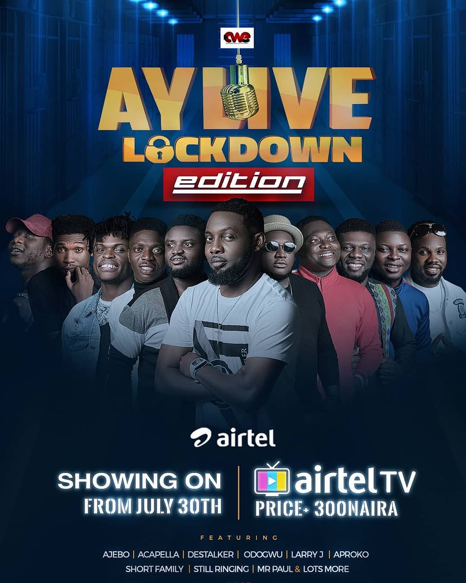 The show goes on with AY LIVE  LOCKDOWN Edition on Airtel TV. Download the Airtel TV App to enjoy undiluted moments of laughter. #timelesstradition