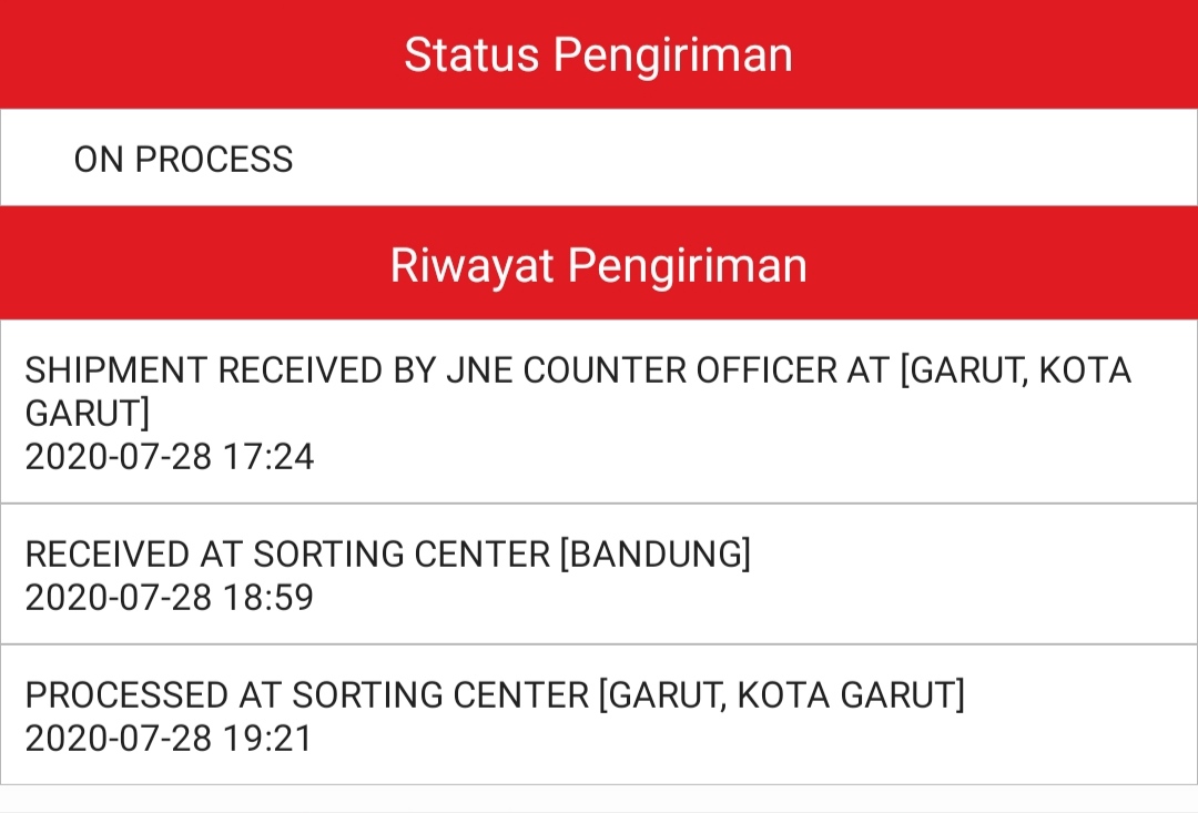 Eling_Gusti's tweet photo. @JNECare saya cek tracking jne dg resi 022580005876820 mksudnya gmn? Dr garut ke bandung, kembali ke garut lagi?
Mohon dibalas admin https://t.co/ctQKkrXHZQ