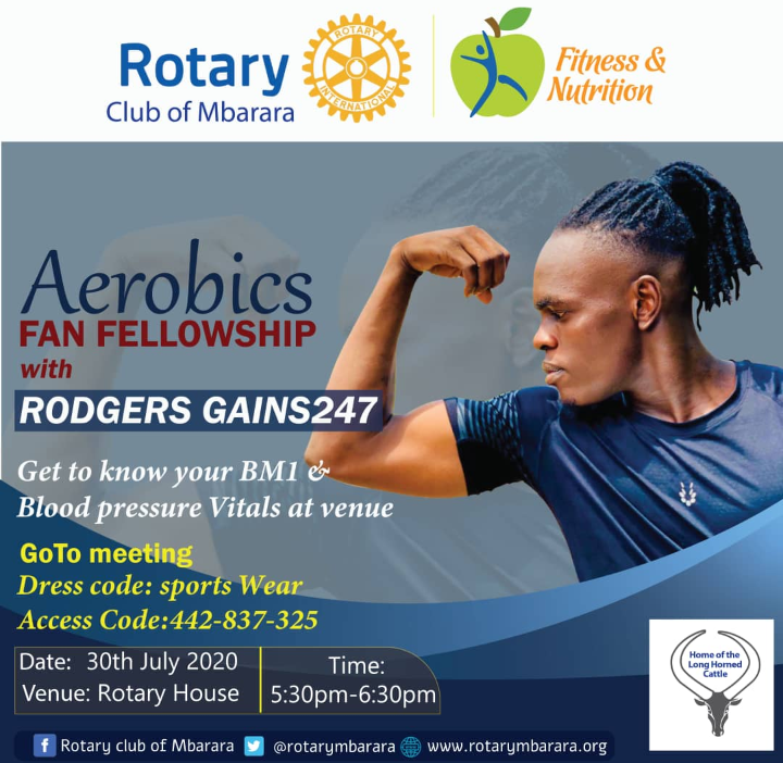 RotaryMbarara's tweet photo. Taken a while without checking your body vitals, worry not we got you covered during our Fitness &amp; Assessment (FAN) fellowship. https://t.co/Ez13ijRPvE
