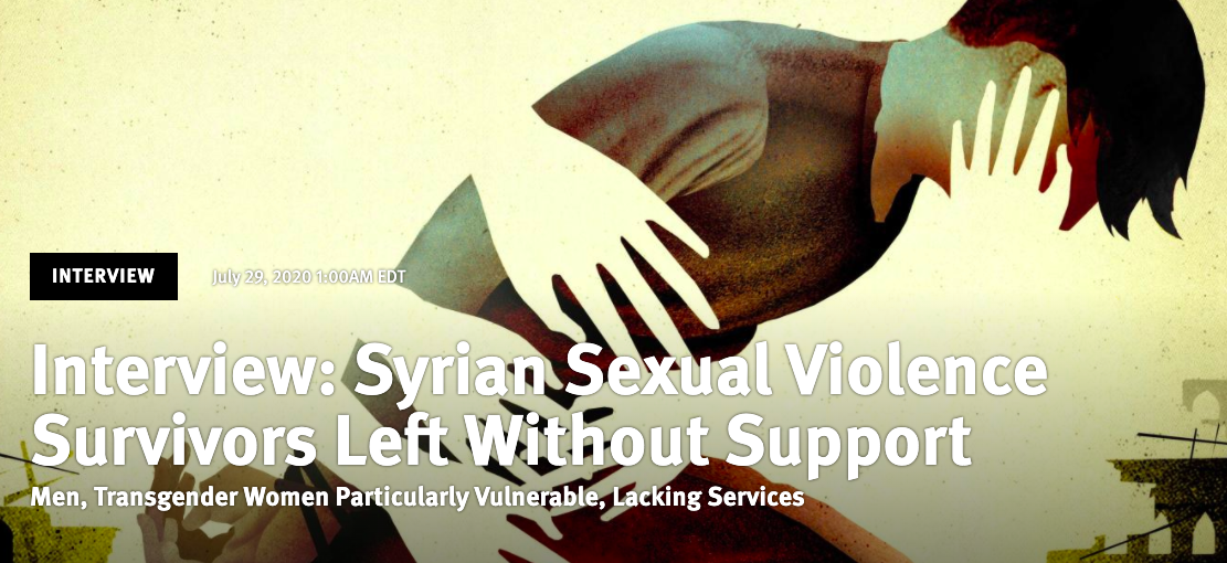 During Syria’s civil war, many people have been subjected to sexual violence. 

Many of these victims are men. 

It is widespread but remains underreported. 
bit.ly/3346VAp
