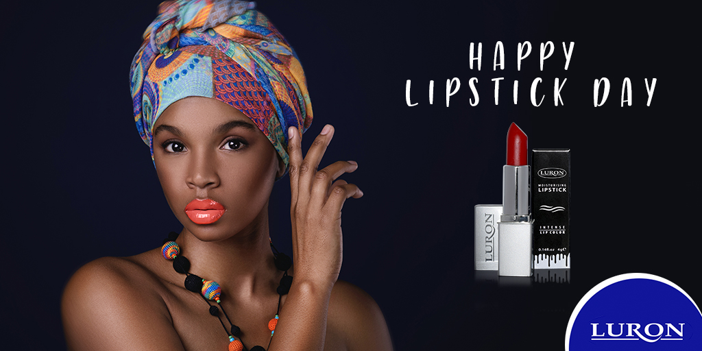 LuronOfficial's tweet photo. Regardless of what your style is, a little lipstick goes a long way to add a subtle accent or a bold statement. Wear it today and let your lips, speak for you.

Happy National Lipstick Day!

#Luron #NationalLipstickDay #FlauntIt #LuronLipstickDay
#HappyLipstickDay https://t.co/eno8GaaQSs