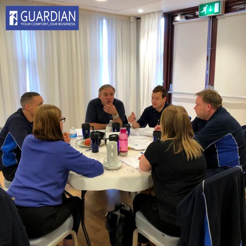 Brainstorming new ideas... 💡 We value input from all departments here at Guardian and like to keep everybody in the loop with how we're moving forward! #GuardianFamily