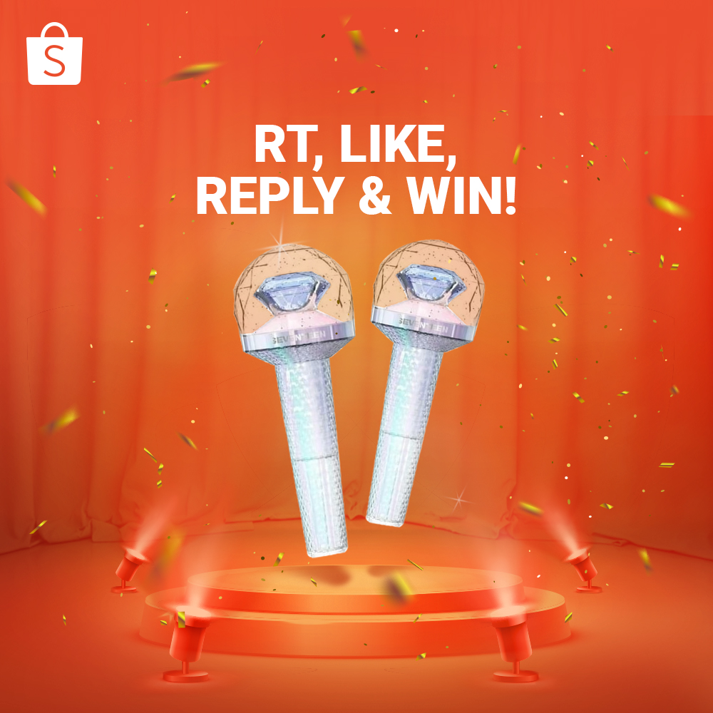 ShopeeID's tweet photo. 📢 Shopee KPOP Giveaway 📢

CARAT~✨ LIGHSTICK SEVENTEEN siap jadi milik kamu! Caranya:

1. FOLLOW @ShopeeID
2. RT &amp; LIKE tweet ini
3. REPLY "WE LOVE SHOPEE" pakai #ShopeexCARAT SEBANYAK-BANYAKNYA
4. 1 pemenang dipilih ACAK
5. Bukan akun quiz hunter

Pemenang diumumkan 5 Aug '20. https://t.co/P12V35u5Fh