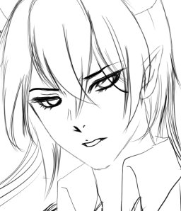 下書き⇒線画
これから 色入れます 