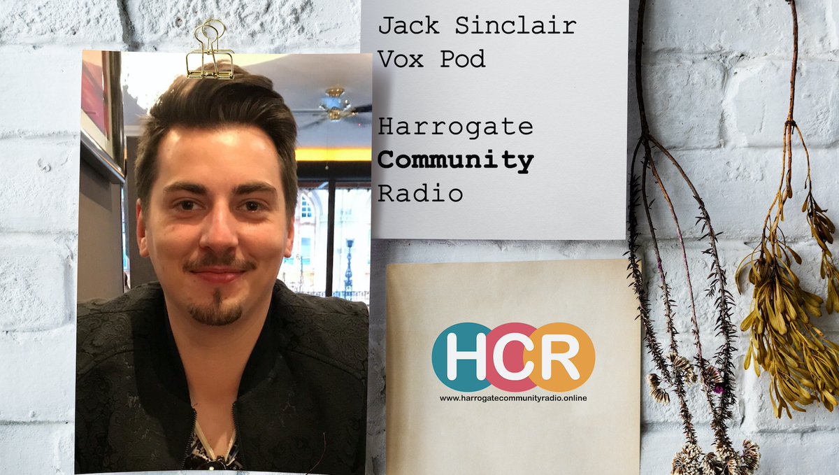 HarrogateRadio's tweet photo. Join Jack Sinclair as he hosts Vox Pod, tonight at 8pm. We admit this is a repeat but damn they are good radio shows. Covid19 has meant Jack has not been able to put a mic in peoples faces - we long for the day he can do that again. Andy https://t.co/lRweBLuaNP