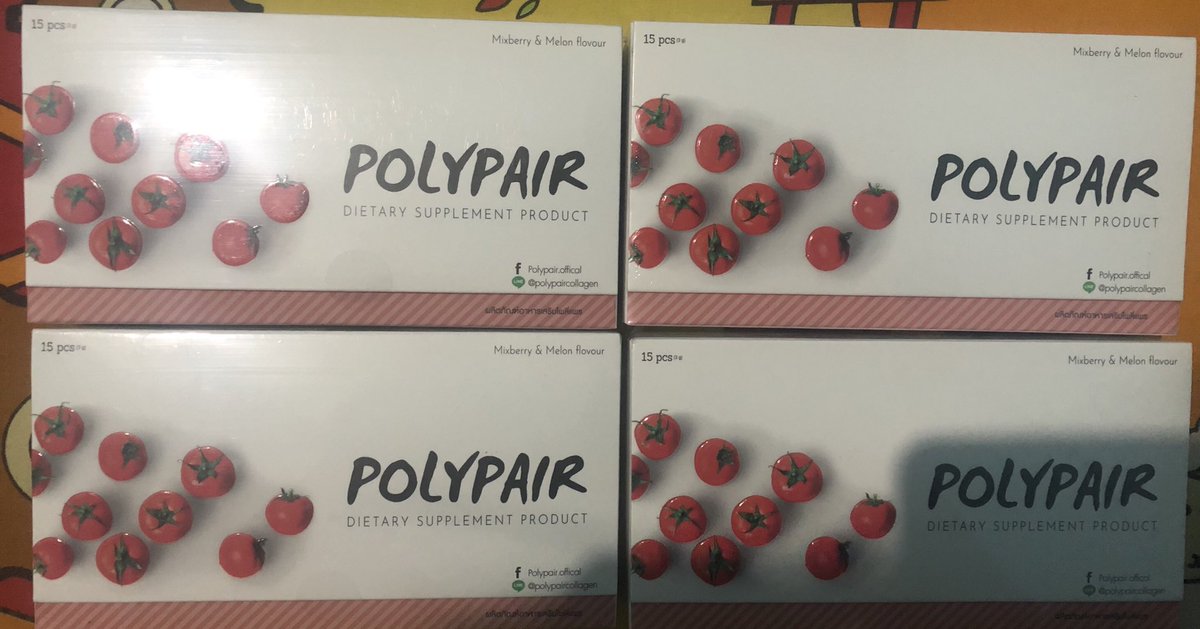 asdfghjkl19110's tweet image. #ส่งต่อ คอลลาเจน โพลี่แพร #polypair 4กล่อง ส่งต่อ 1,000 ส่งฟรี kerry คุ้มมากจ้าาา 
#คอลลาเจน #โพลี่แพร #ขาว