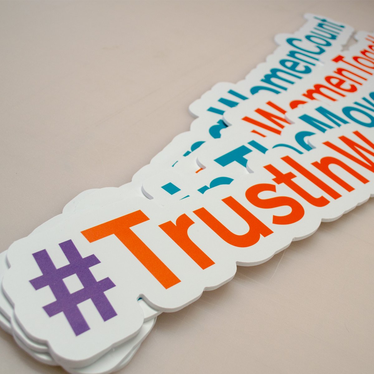 Back in Feb we produced some props for the amazing Young Women's Trust who represent and support women aged 18-30 struggling to live on low or no pay in England and Wales and who are at risk of being trapped in poverty. Looking forward to seeing them in use in the future.