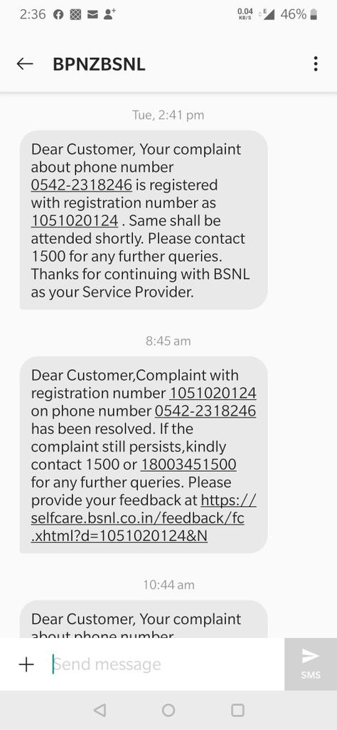 rpandeybhu's tweet photo. Local lower level staff &amp; officers of #BSNL r damaging the image &amp; reputation of Telecommunication dept @DoT_India in the name of forced privatization. Delaying or refuting services, resolving issues of customers on paper only. Hope for an intervention in this regard https://t.co/0rbv5dcXr9