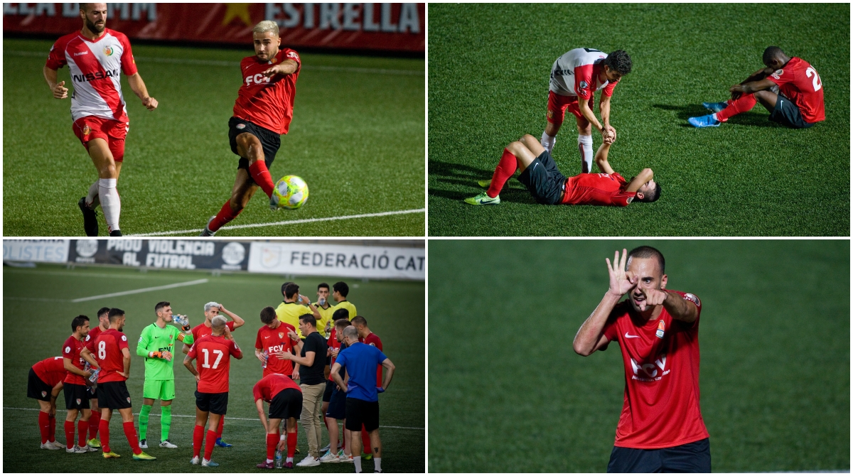 DiarideTerrassa's tweet photo. FOTOGALERIA 📸 El partit (1-1) del @TerrassaFC contra l'Hospitalet, resumit en 100 imatges. Totes les fotos ➡ https://t.co/wXwrM0zBUt #PlayOffExpress https://t.co/JOYHWimrtn