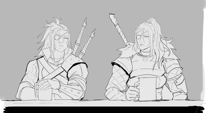 Team eyepatch. I couldnt resist, @unartifex just keeps igniting the need to draw the witcherlasses #witcherlass 