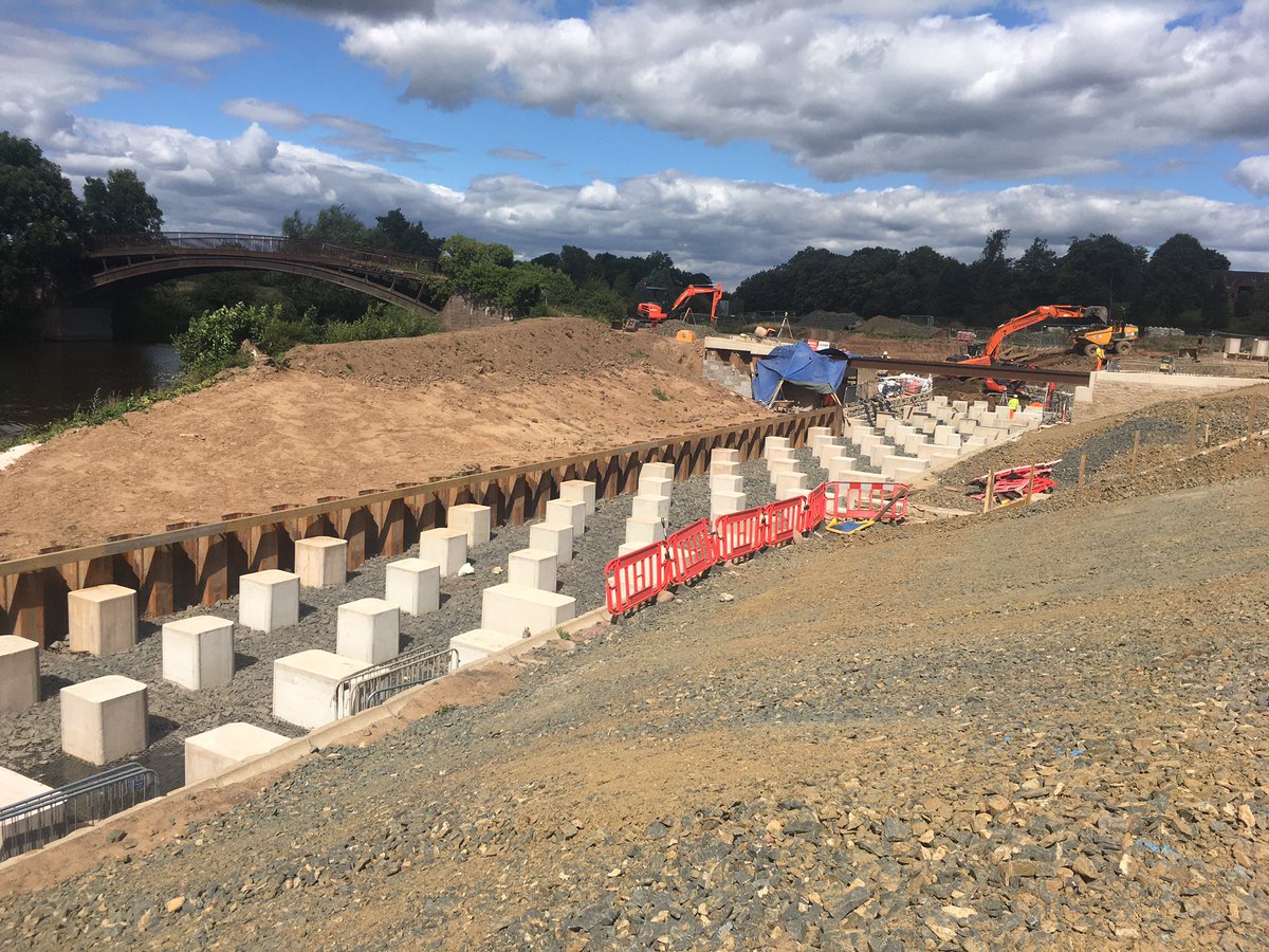 Brilliant progress on the <a href="/SevernUnlocked/">Unlocking the Severn</a> fish pass at Bevere weir too. Over 3/4 of the boulders are now in. We’re on track to be finished here during September. Thanks to all the team for their hard work