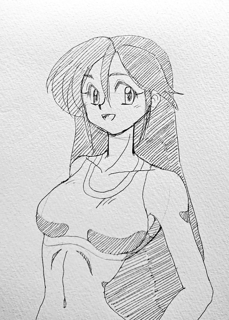 今日のお昼のお絵描き 