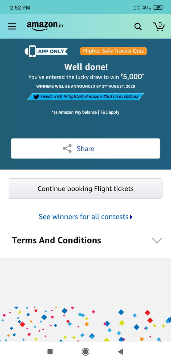 Heenabegumgour's tweet photo. @amazon @Heenabegumgour
#FlightsOnAmazon
#SafeTravelsQuiz https://t.co/LahTa8DdKC