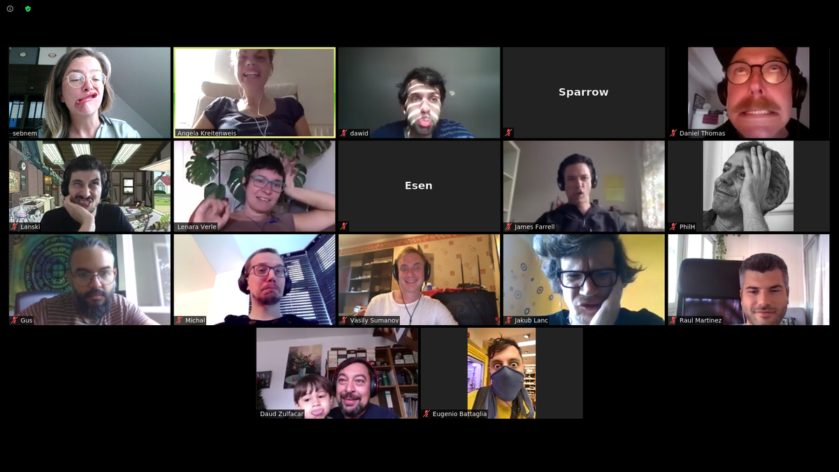 sebnem's tweet photo. Such hard topics are best conceptualized in safe and playful environments! Forever grateful to have met @freddbomba and @raffaellarovida who helped me learn to create playful environments #EcosystemsGame and #Design4Emergence and @zulfacar's son to lead the day with #funnyFaces https://t.co/6v9S4l7Z05