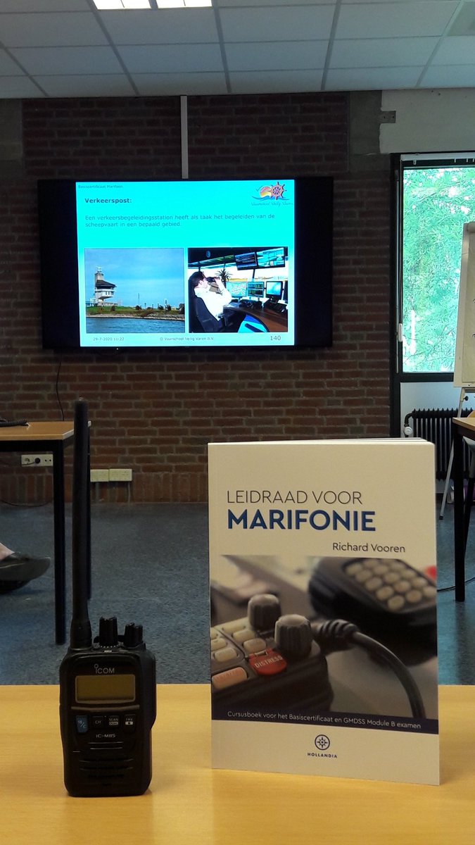 In het kader van het specialisme #SBB een dag scholing voor het gebruik van een marifoon.