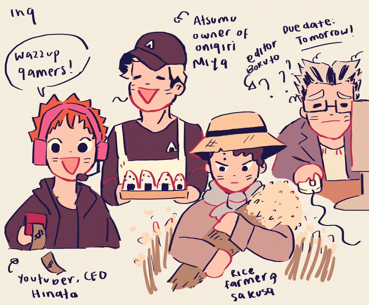 in a parallel universe where they all switch jobs ((or its just me thinking about how teacher kageyama would look like))
#haikyuu #haikyuufanart #hqfanart
