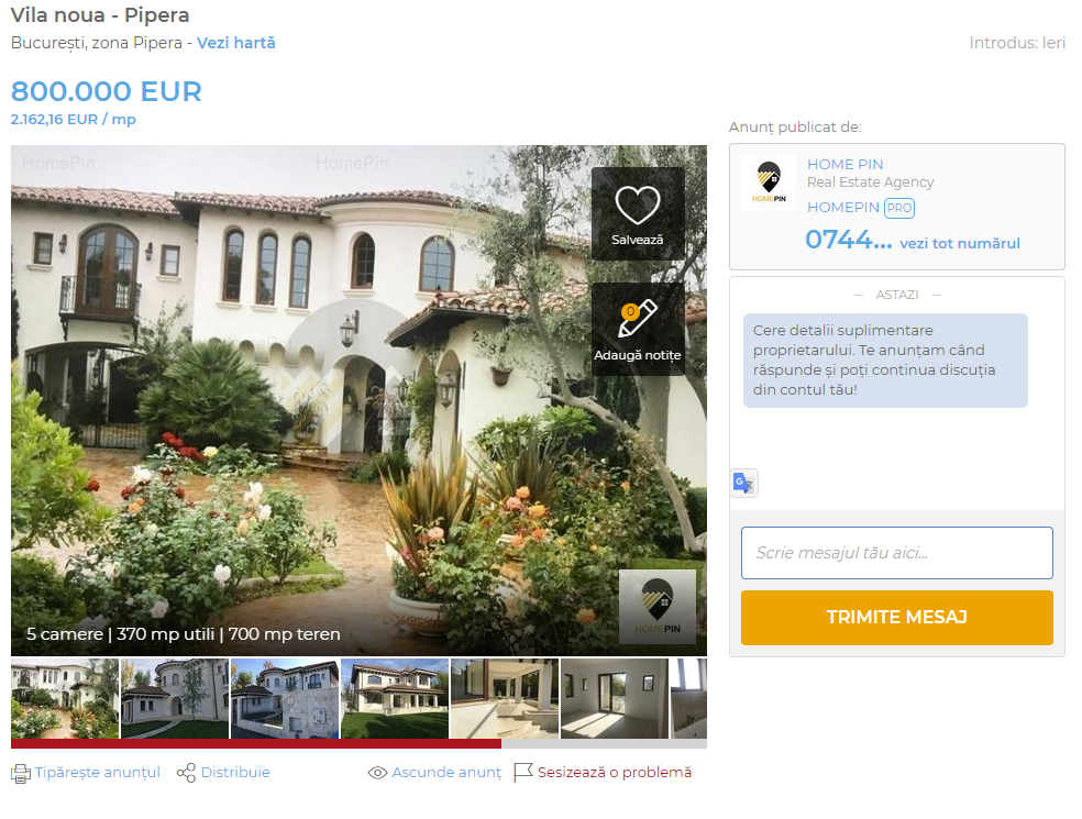 lwr_dora's tweet photo. Din mizeriile agențiilor imobiliare din #Romania: se vinde o casă în Pipera prezentată pe @imobiliarero cu o imagine furată de pe net (James Glover) a unui B&amp;B din Arizona https://t.co/ZLipDWPmpB