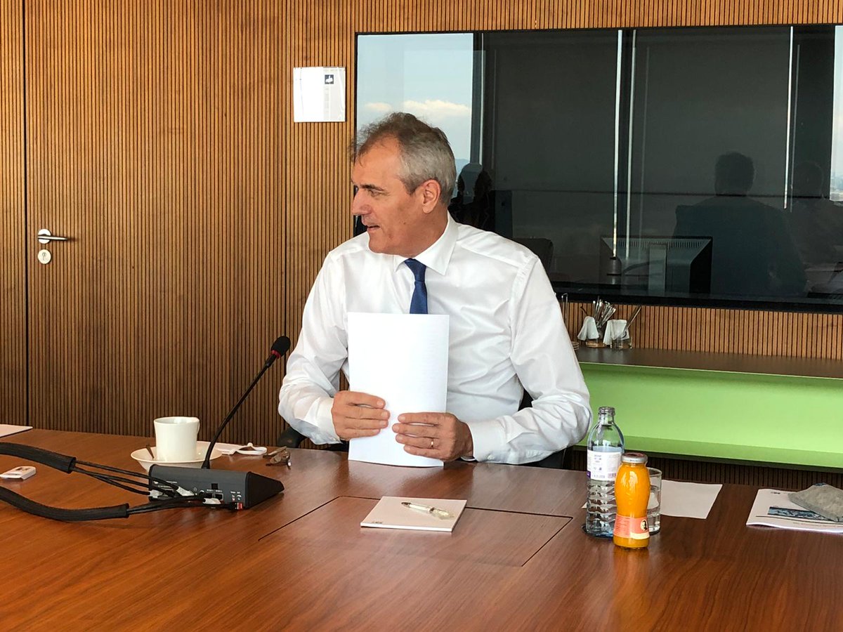 omv's tweet photo. "While the #CEGH #gas price dropped by 57% in Q2/20 vs. Q2/19, the OMV realized gas price declined by only 32% due to the limited exposure of our portfolio to European hub prices." #OMV CEO Rainer Seele on the unfavorable market environment in Q2/20 #omvresults. https://t.co/vrktbHILcA