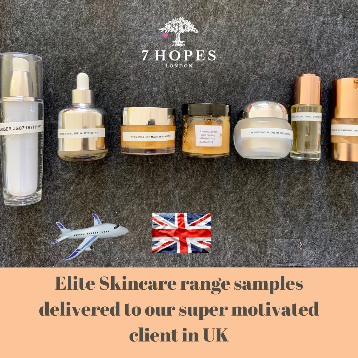hazemelsawaf's tweet image. 🌟Elite facial range samples dispatched and delivered to our super motivated client in UNITED KINGDOM 🇬🇧.
🌟A star will rock the market soon!
.
.
.
.
#skincaredevelopment #facialcare #premiumskincare #naturalskincareroutine #whitelabel #unitedkingdom🇬🇧 #7hopeslondon