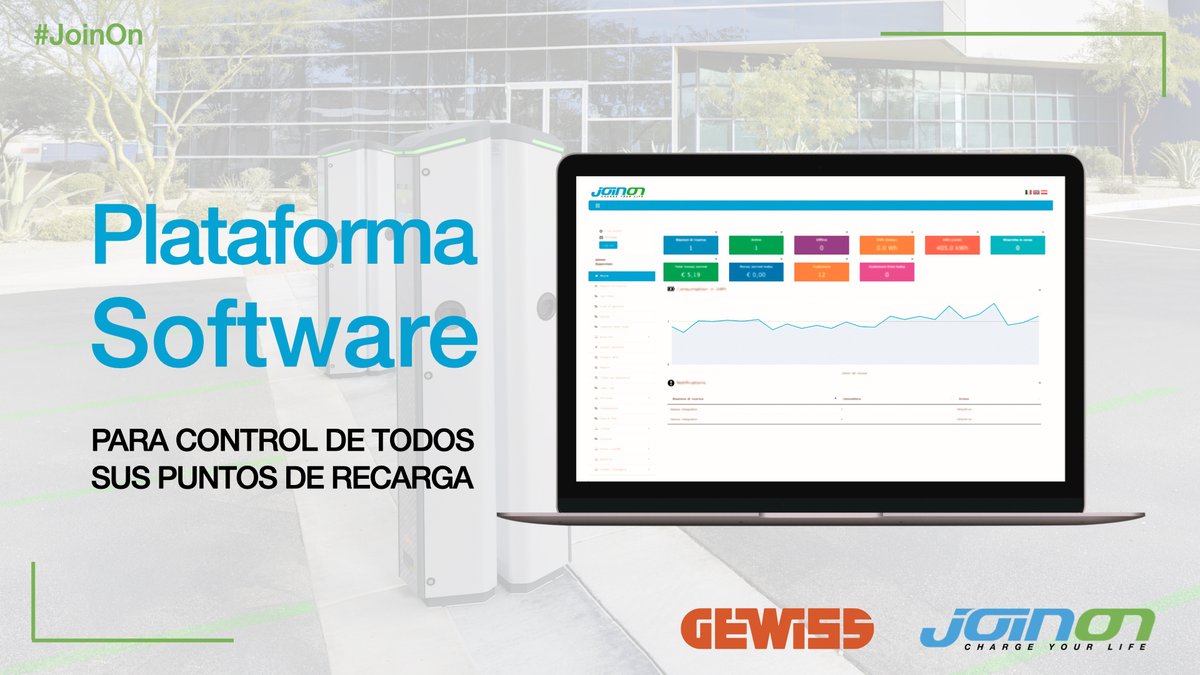 GEWISS_Iberica's tweet photo. 🙌 “Un solo software para controlarlos a todos…., a todos sus puntos de recarga de vehículo eléctrico”.
➡ https://t.co/8UvjqZDu1B
#chargeYourLife #Gewiss #JoinOn #emobility #sostenibilidadambiental https://t.co/aaAvBCA3Aw