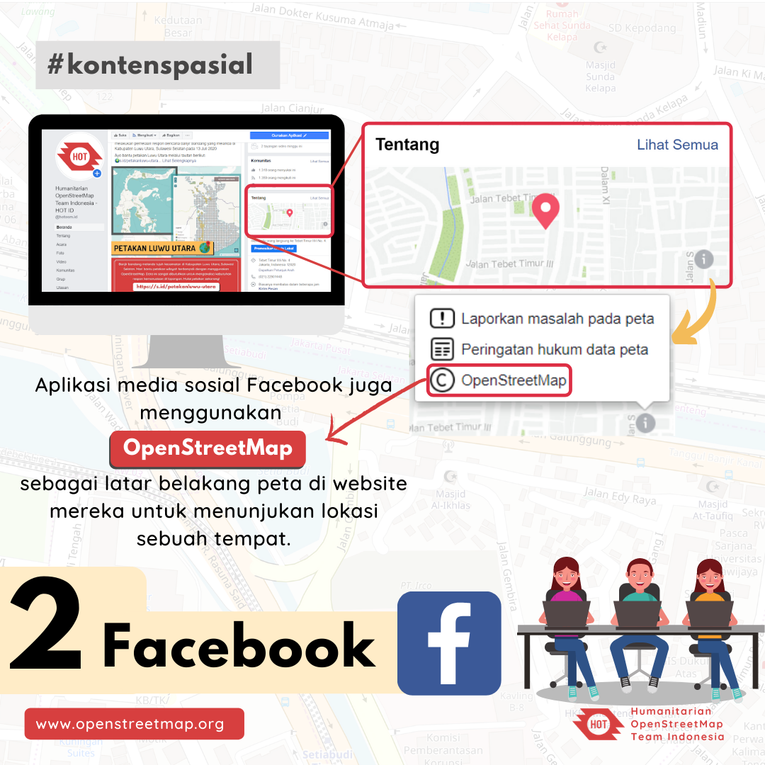 HOTOSM_ID's tweet photo. #kontenspasial 🌍 - [part 1]

Did you know that you have already used OpenStreetMap data in your daily life without realizing it?

Today, we will gives you facts that OSM data is being used in various mobile and web applications in your daily life. 👋🏼🇮🇩

#tutorial #OpenStreetMap https://t.co/e5Uc6VbsAr