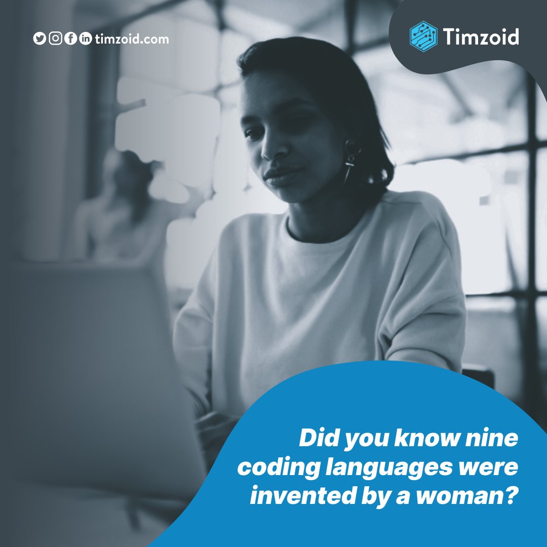 timzoid's tweet photo. #Didyouknow 9 coding languages were invented by women Here are they are listed : https://t.co/cvJmHCUo66โฆ
1. ARC
2. Address
3. Smalltalk
4. COBOL
5. BBC BASIC
6. Coq
7. FORMAC
8. LOGO
9.CLU
#timzoid #ownthefuture #Software ##softwaredevelopment #coding #WCW https://t.co/TIdgzGQtbC