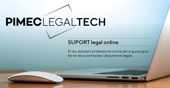 Pimec's tweet photo. Facilita't la feina! @PIMEC #Legaltech és el teu assistent professional online per a que puguis fer els teus #contractes i #documentslegals de manera #autònoma i #nopresencial.
Si ets soci de @PIMEC, pots gaudir de 2 usos l'any de manera #gratuïta!
👉 https://t.co/ZY6wt2VR6z https://t.co/tTB4iBhkkZ