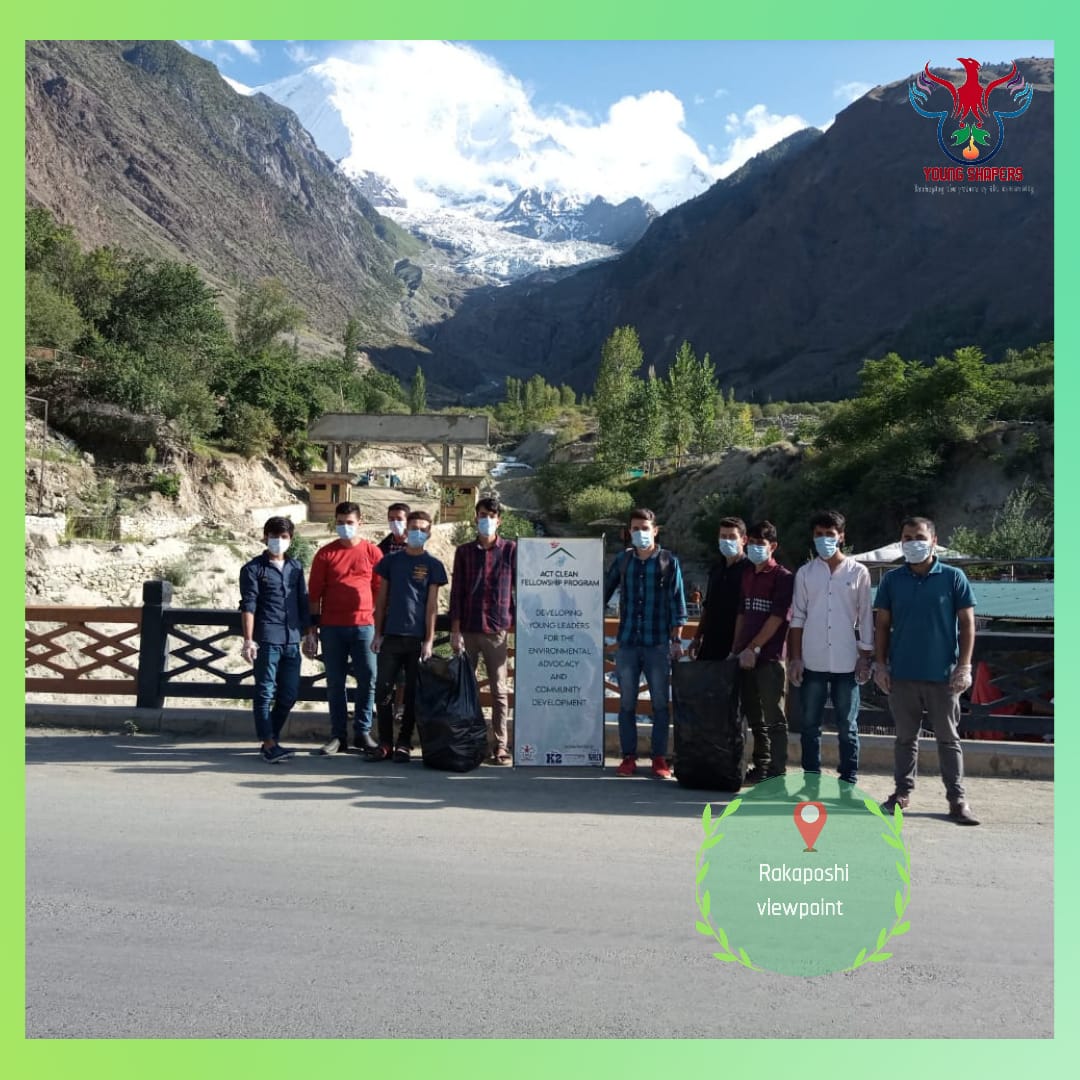 shaperscircle's tweet photo. Our team lead by Mujahid Javed visited Rakaposhi viewpoint Ghulmet for ac clean compaign on Sunday 26 July
#ACFP2020 #Youth4Environment #ActClean #Act4Nature https://t.co/i3CVnVOwJt