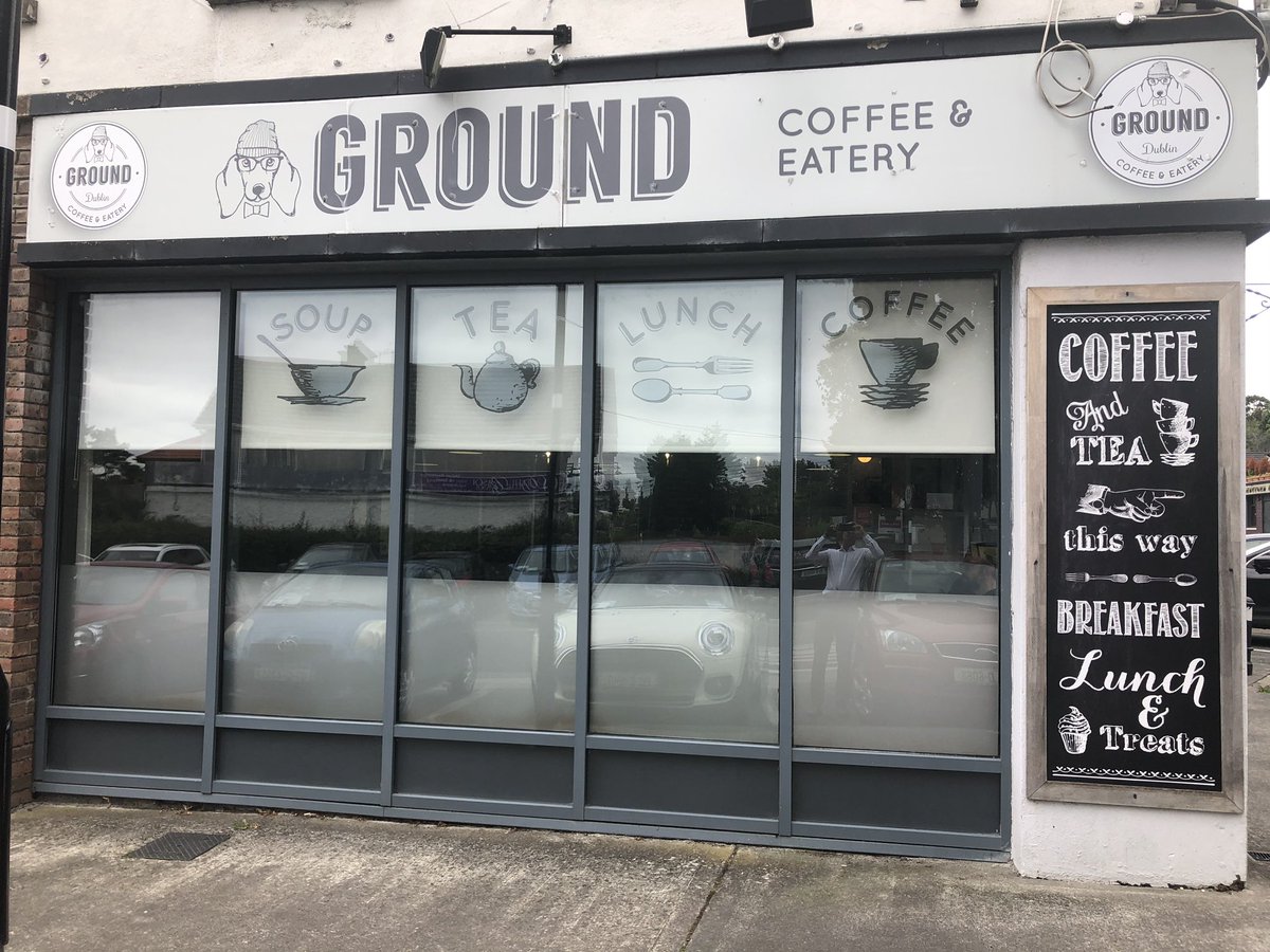 robertburns73's tweet photo. In the west of the county for meetings &amp; dropped into @GroundCafeDub in #sandyfordvillage for a cup of tea. Sharon, the owner, says business is good. @dlrcc will be supporting this business by providing more bike parking nearby &amp; an outdoor tables/chairs licence. #supportlocal https://t.co/0rqCzJtpWf