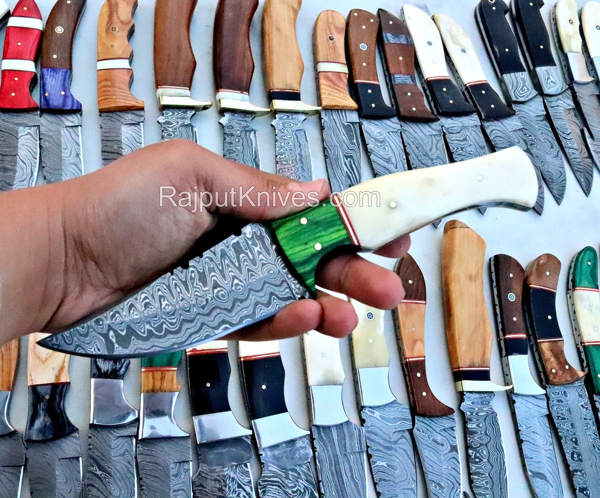 RajputKnives's tweet photo. Fixed blade knife with green wood bolster and bone handle and damascus steel blade
.
Contact whatsapp( +92-304-5701960 ) for more information.
.
Give us a follow @rajputknives 
Subscribe us on youtube: Rajput Knives
.
#customknife #forgedknife #rajputknives #fixedblade #usaknife https://t.co/BO6upJGh4Z