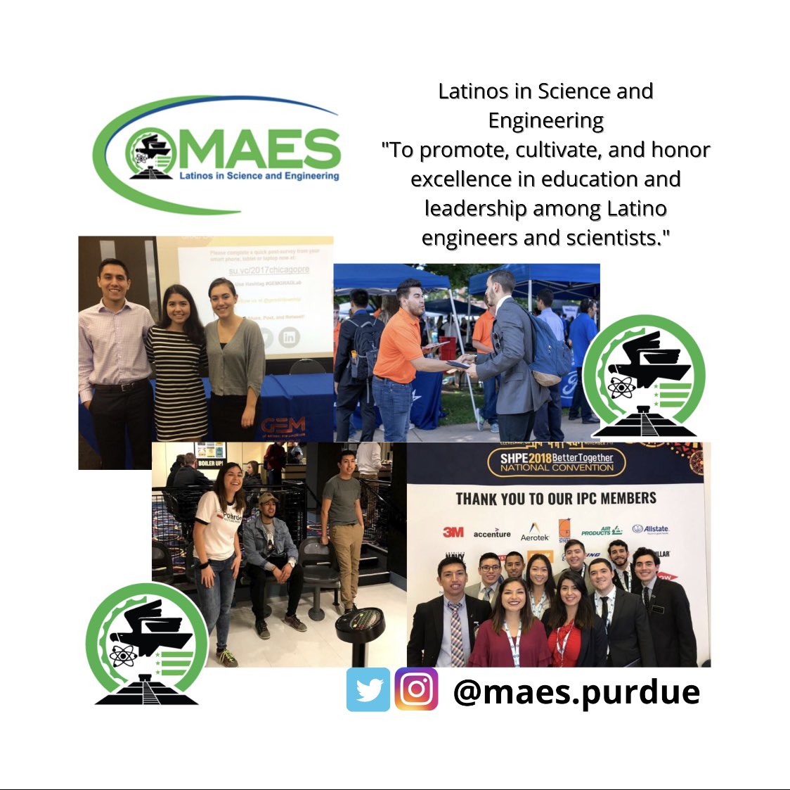 PurdueMAES's tweet photo. Welcome to Purdue class of 2024! We are MAES, a student org dedicated to increasing the access to professional and academic opportunities for Latinos in STEM. If you are interested in joining this fall, please DM us to learn more! https://t.co/LWssyZm1yC