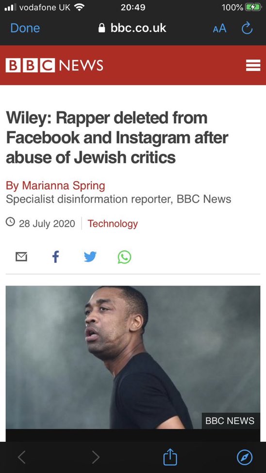 rabbisolomons's tweet photo. @mariannaspring: disinformation.
It’s called antisemitism. Spreading hate and lies about Jews.
The article here is also lying in its headline. Say “antisemitism.” That’s what he has spread. That’s what it is.
Recognize our oppression.
#BBCDisinformation. https://t.co/hXe1TXonGB