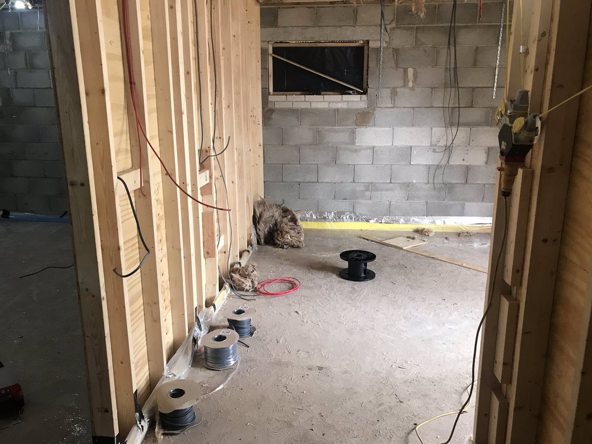 4102Lodge's tweet photo. #BuildingUpdate The Electricians have been busy, and should be done with this first fix later this week, and then it’s on with panelling the interior walls. @WYFreemasons @7354Lodge @gilkirke @810Lodge @Settlefremason1 @WorvellMichelle @OlicanaLodge @785Lodge https://t.co/3Bh6Gdx5hh
