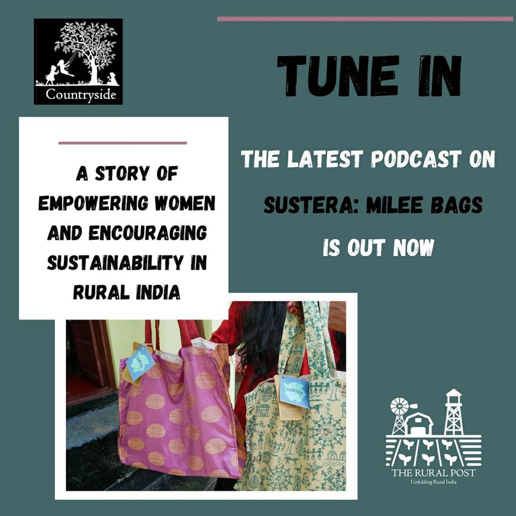 PostRural's tweet photo. The wait is finally over. Our latest podcast and article on Sustera-Milee Bags are out now!!
Listen, read or watch this conversation between The Rural Post and our new age entrepreneur Mr. Sanju Soman talk about the transition from a NEED, to an IDEA and a REALITY! https://t.co/t27VJn5jMO