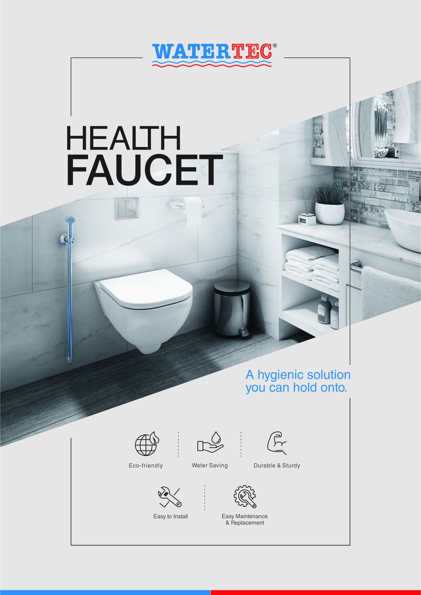 Watertecind's tweet photo. Watertec's Health Faucets are a smart choice you make for your bathroom because they offer the dual of hygiene and durability.
#watertecindia #HealthFaucet #bathrooms #sanitaryware #bathfittings #hygiene #showers #accessories #plumbing #waterman #contiplus #vrh #polymer https://t.co/AatpnLLxBX