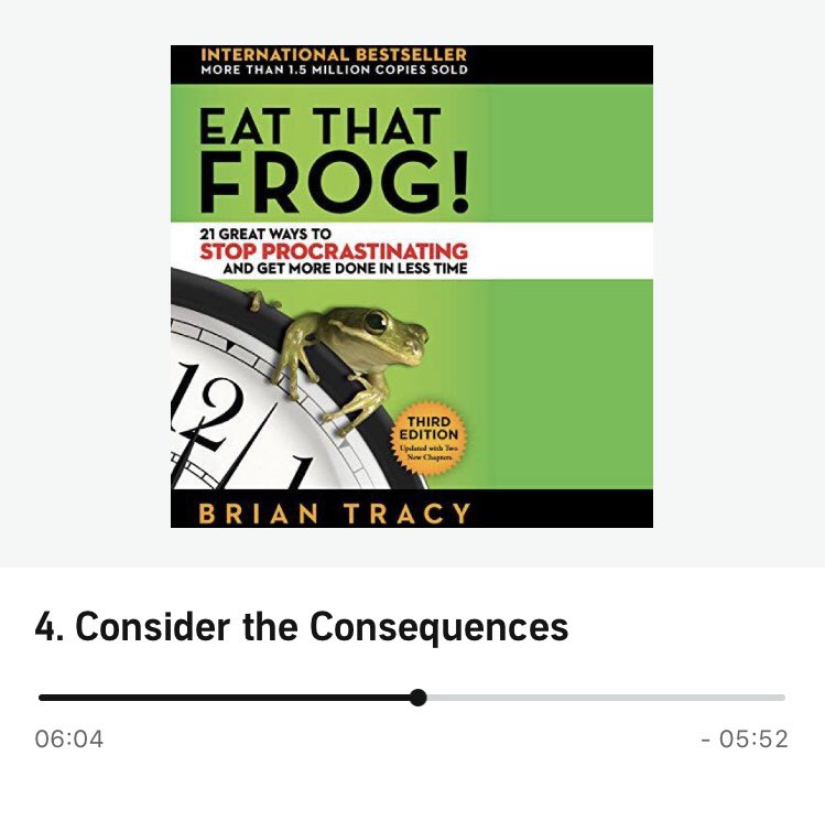 I’ve been technically coach-less / without mentor for over a year now, &amp; I chose to fill this gap by coaching myself via books <a href="/audible_com/">Audible</a> 
I’m currently chomping through this oldie, recommended by my best friend @MrsNatalieJoyce 💥 It’s simple, yet A* effective! #EatThatFrog
