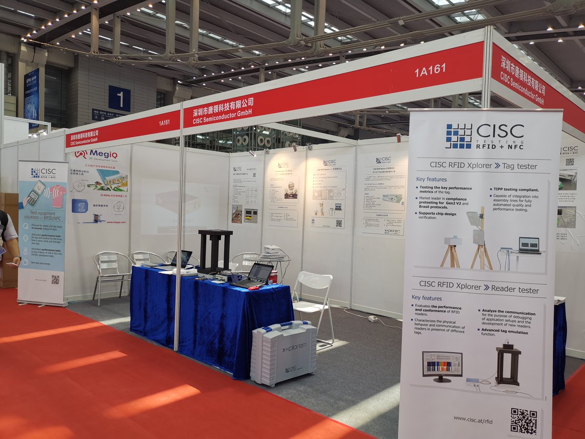 _CISC_'s tweet photo. CISC RAIN RFID & NFC solutions are exhibited at IOTE Shenzhen 2020 by our Chinese partner Te-Lead.
Meet Terry at booth #1A161 to inform you about the latest features on high-speed production testing.
#CISC #RAIN #NFC #ProductionTesting #HighSpeed
#CISCreel2reel #CISCXplorerInline https://t.co/36VyHpy1hj