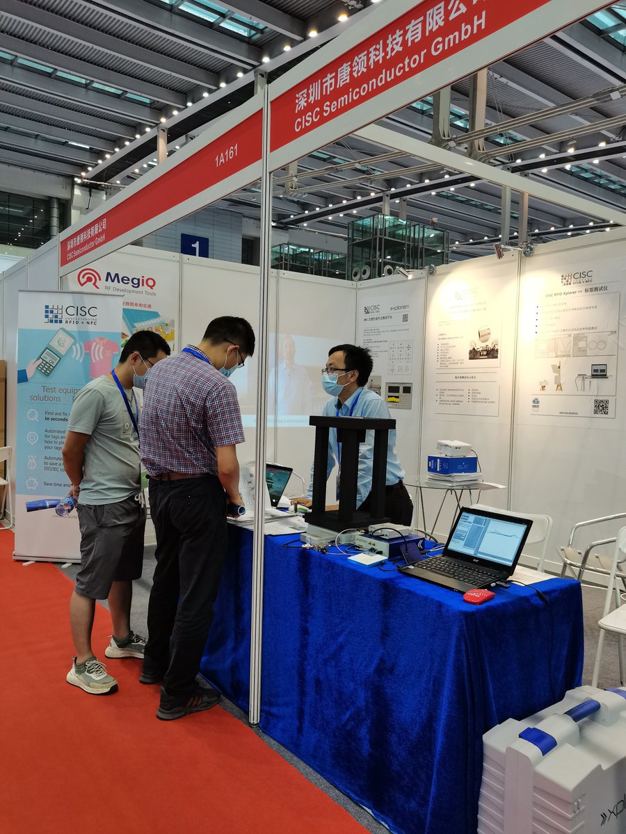 _CISC_'s tweet photo. CISC RAIN RFID & NFC solutions are exhibited at IOTE Shenzhen 2020 by our Chinese partner Te-Lead.
Meet Terry at booth #1A161 to inform you about the latest features on high-speed production testing.
#CISC #RAIN #NFC #ProductionTesting #HighSpeed
#CISCreel2reel #CISCXplorerInline https://t.co/36VyHpy1hj