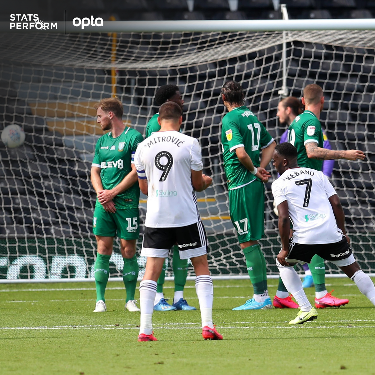 OptaJoe's tweet photo. 3 – @FulhamFC's @Neeskens_Kebano has scored from a direct free-kick in his last three appearances in league competition (regular season &amp; playoffs), the first player to do so within England’s top four tiers since @WayneRooney for Manchester United in September 2013. Tekkers. https://t.co/UNsPtfFUzT