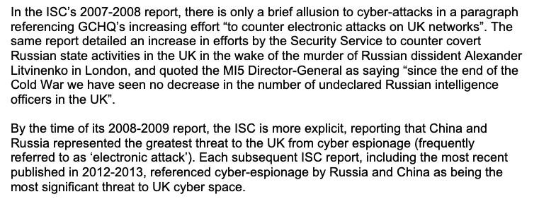 This was interesting. Clearly the ISC doesn't read it's own reports. To quote me again from an article I wrote for Janes some time ago:
