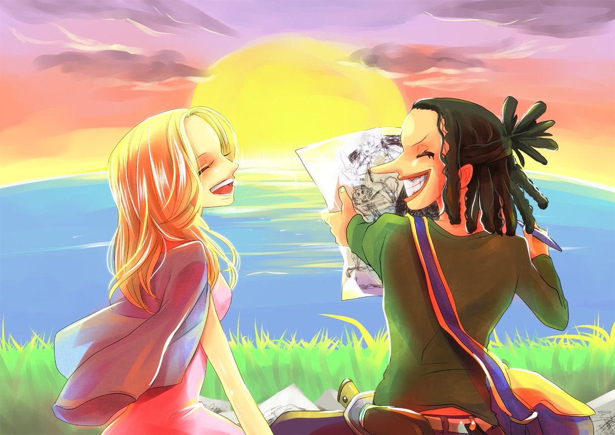 _Luffylosophe's tweet photo. « 
Hahaha Usopp-kun j’adore tes aventures, mais vous avez fait quoi du Vogue Merry ?

- On l’a brulé pcq il devenait rincé ton rafiot.
» https://t.co/TReU5w8L3V