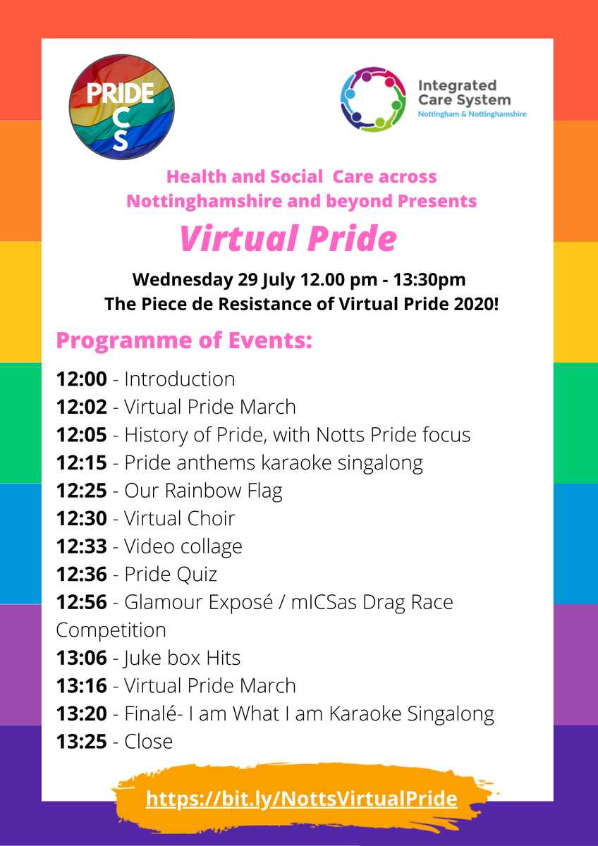 equalnotts's tweet photo. A sneaky peak at what's to come😍 Our #NottsICSvirtualPride
@NottsHealthcare @SFHFT @TeamNUH @MyNottingham @NottsCC @NHSNottsCCG @ncitycare #LoveisLove
@clareteeney @rosey_donovan @gary_eves @ALIP20031 @EqualitySFH @AnnettMagore @NottsHCCulture @robfub @PINCNUH @dellamoney https://t.co/8diB2ayWRI