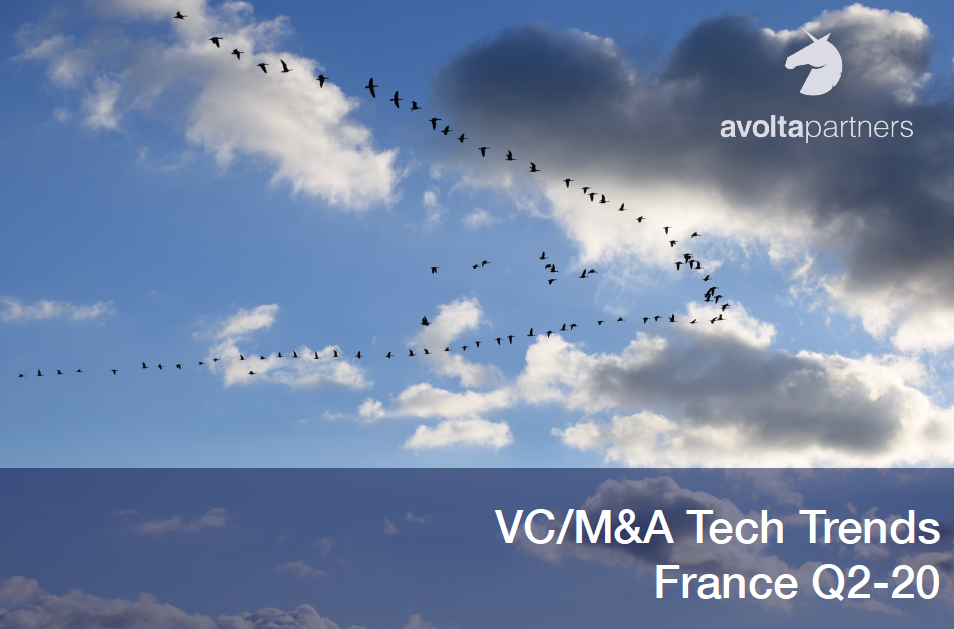 VC/M&amp;A Tech Trends France Q2-20
Montant médian levé, retour au plus haut historique : 3M€ au Q2 2020 contre 1,7M€ au Q2 2019 et 2M€ au Q1 2020
Le nouveau rapport <a href="/avoltapartners/">Avolta</a>  vient de paraître - 
avoltapartners.com/france-q2-20-v…