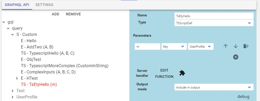 A little peek at what we are busy doing with #GraphQL, types included (#Typescript)